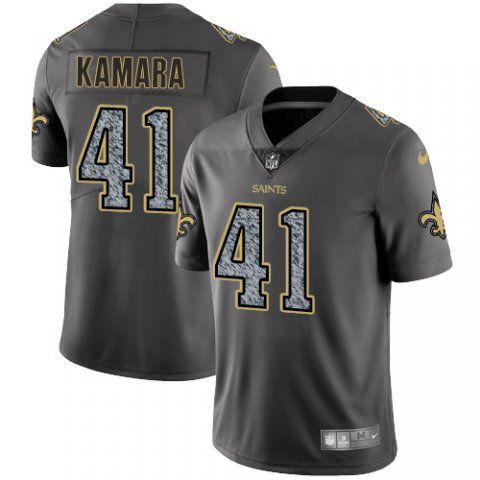 Men New Orleans Saints 41 Kamara Nike Teams Gray Fashion Static Limited NFL Jerseys